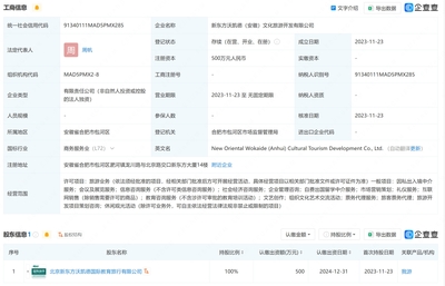 新东方沃凯德文旅公司 安徽布局，升级自费出国留学服务